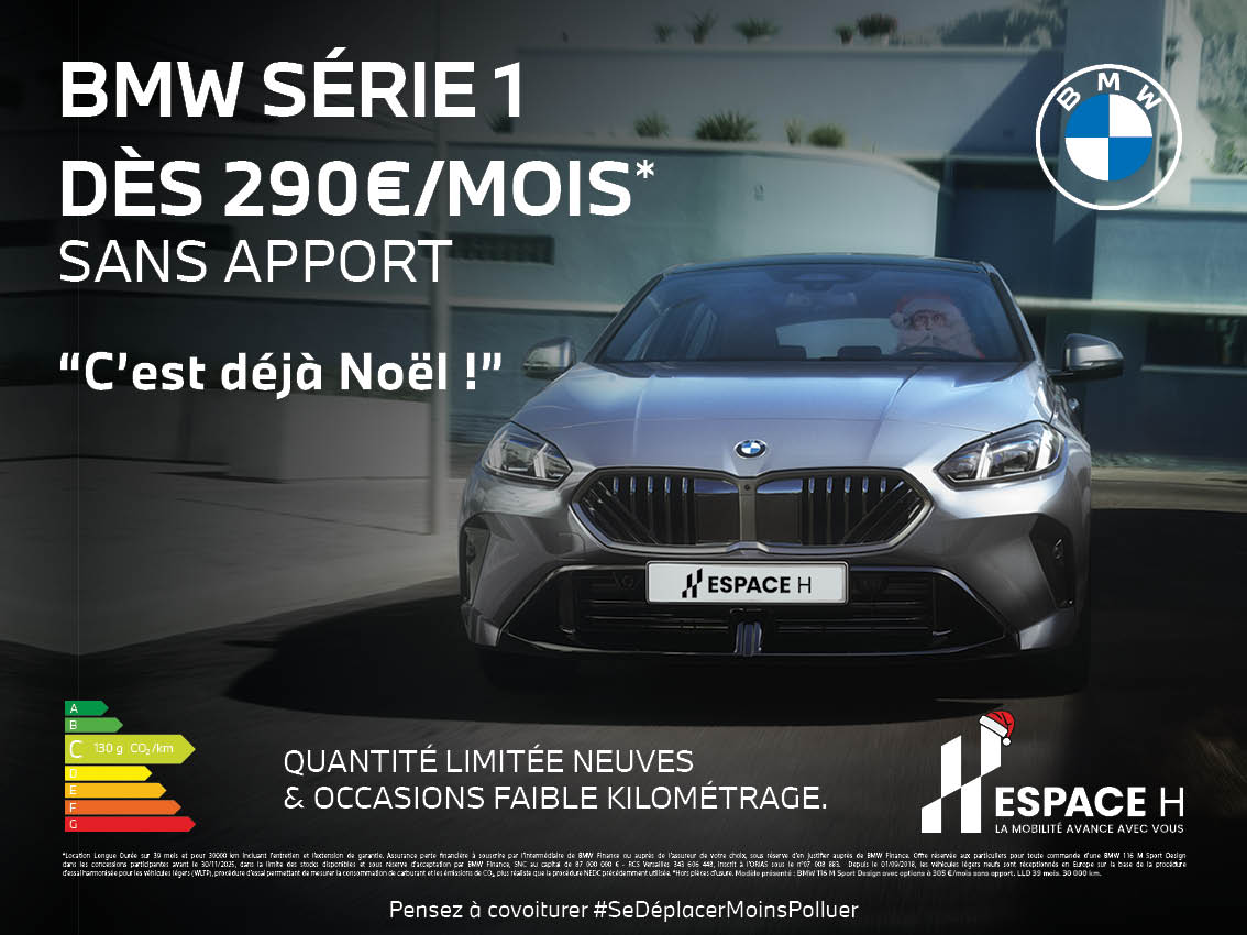"C'est déjà Noel" BMW Série 1 M Sport Design. 290€/MOIS SANS APPORT*